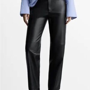 Faux Black Leather Pants